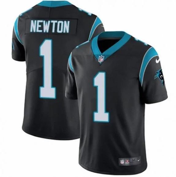 Youth Carolina Panthers #1 Cam Newton Black Vapor Untouchable Limited Stitched NFL Jersey